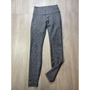 lululemon Ankle Leggings‎ Women's 6 Heather Gray 28" Nylon Stretch Spring Summer